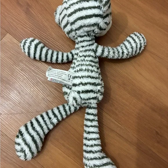 GUND Zag (or Stripe) Toothpick teddy bear plush with black and white stripes - Picture 2 of 3